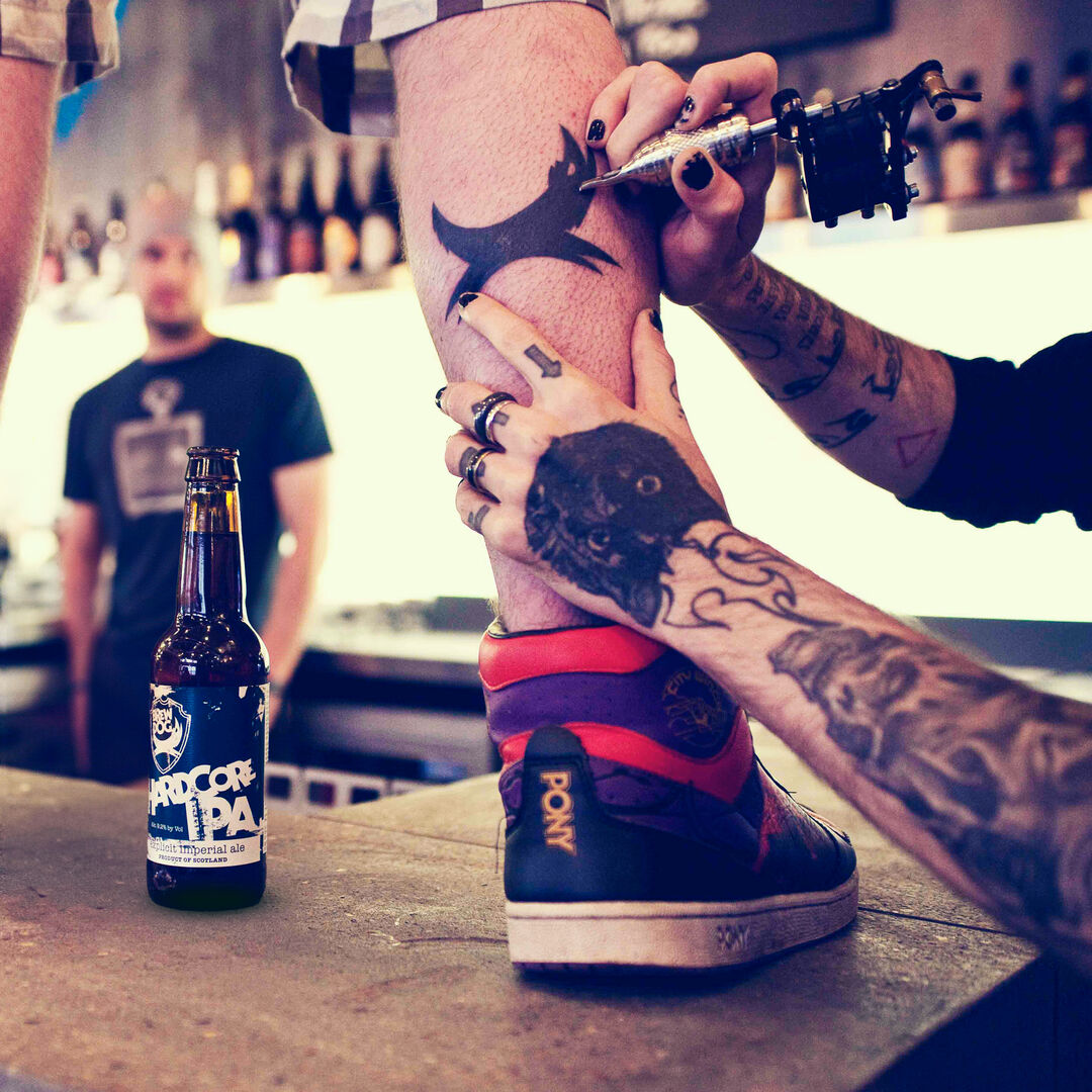 The original Brewdog brand identity