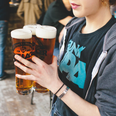 Punk IPA t-shirt and glassware design