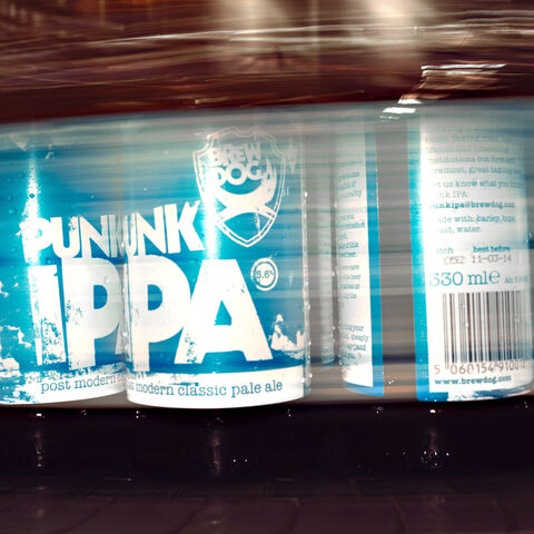Punk IPA bottle labelling
