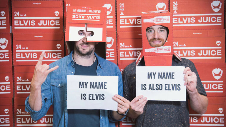 Elvis Juice branding