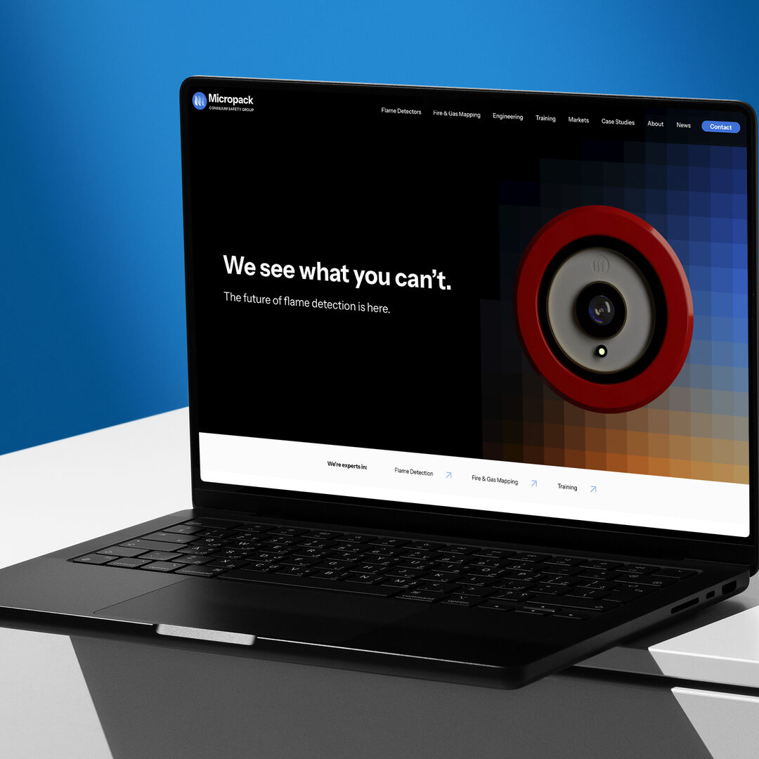 Micropack brand refresh "We see what you can't"